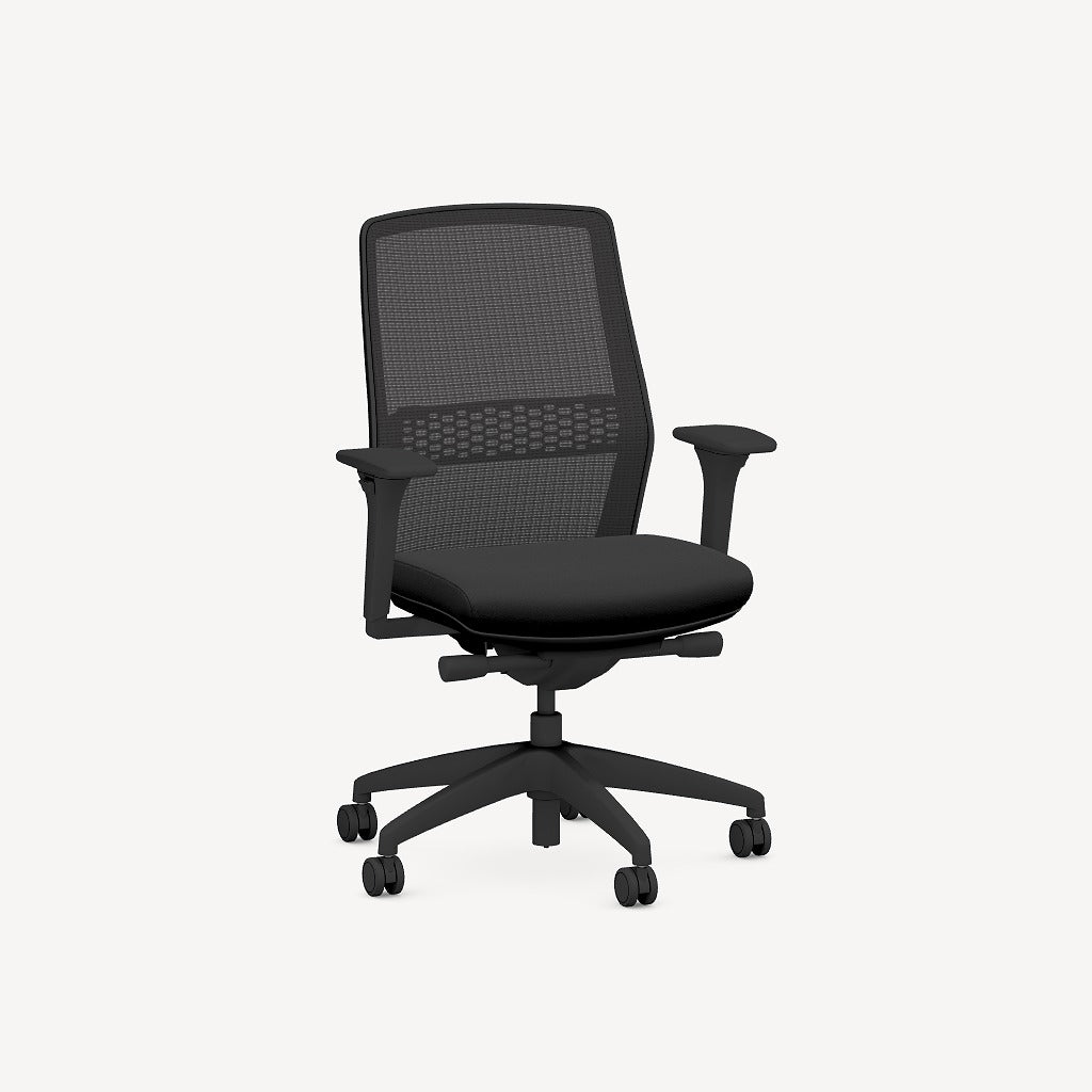 Allsteel Lyric Task Chair Gr. 1 Centurion Black CU10 Seat- DEMO SALE