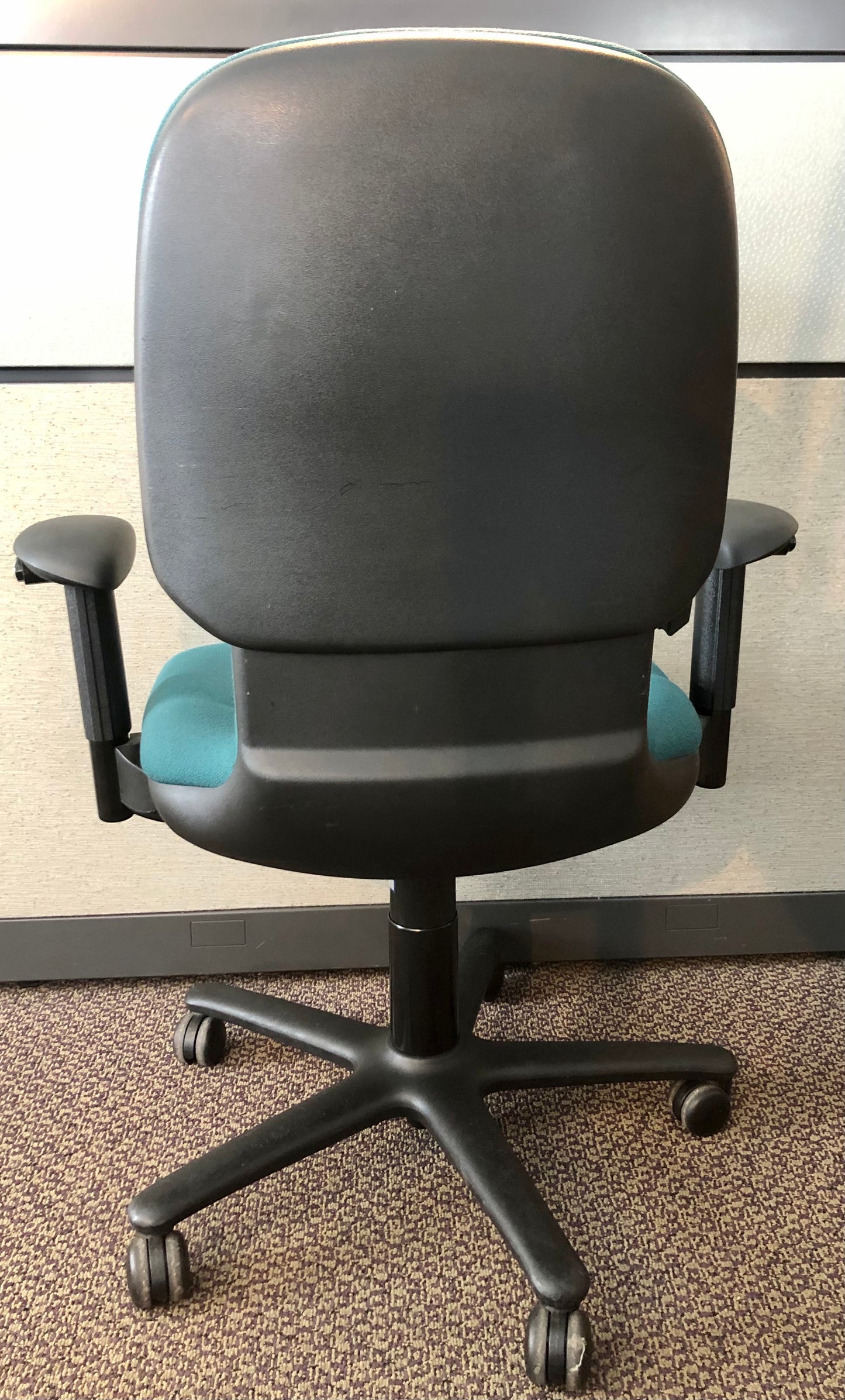 Used Steelcase Criterion Task Chair with Arms - Green Upholstery