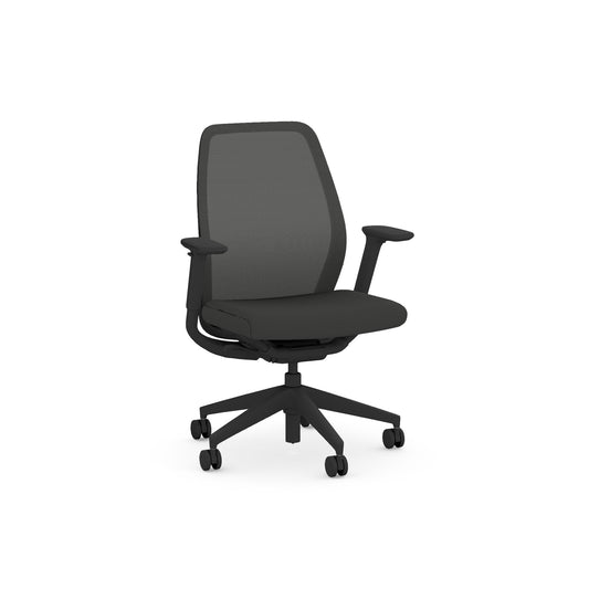 Allsteel Pli Task Chair Gr. 1 Inertia Onyx NR10 Seat - DEMO SALE