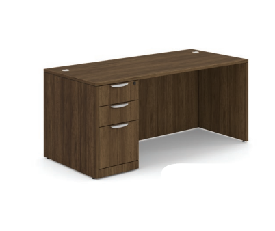 Storlie 60Wx30D Desk with Box/Box/File Pedestal
