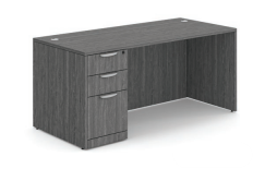 Storlie 60Wx30D Desk with Box/Box/File Pedestal