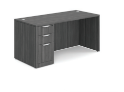 Storlie 60Wx30D Desk with Box/Box/File Pedestal