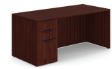 Storlie 60Wx30D Desk with Box/Box/File Pedestal