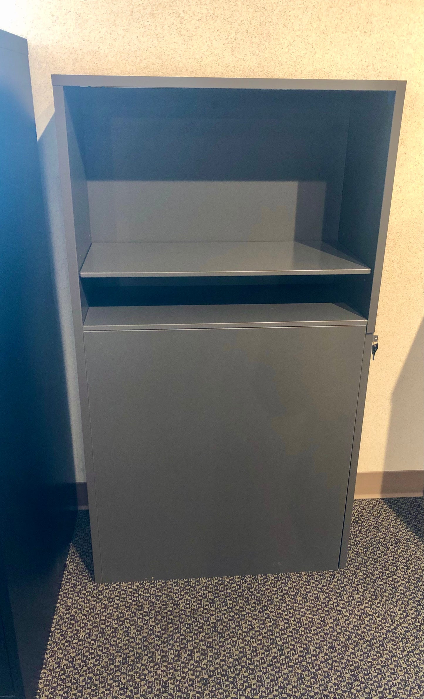 Used Allsteel Storage Unit - Brownstone Laminate