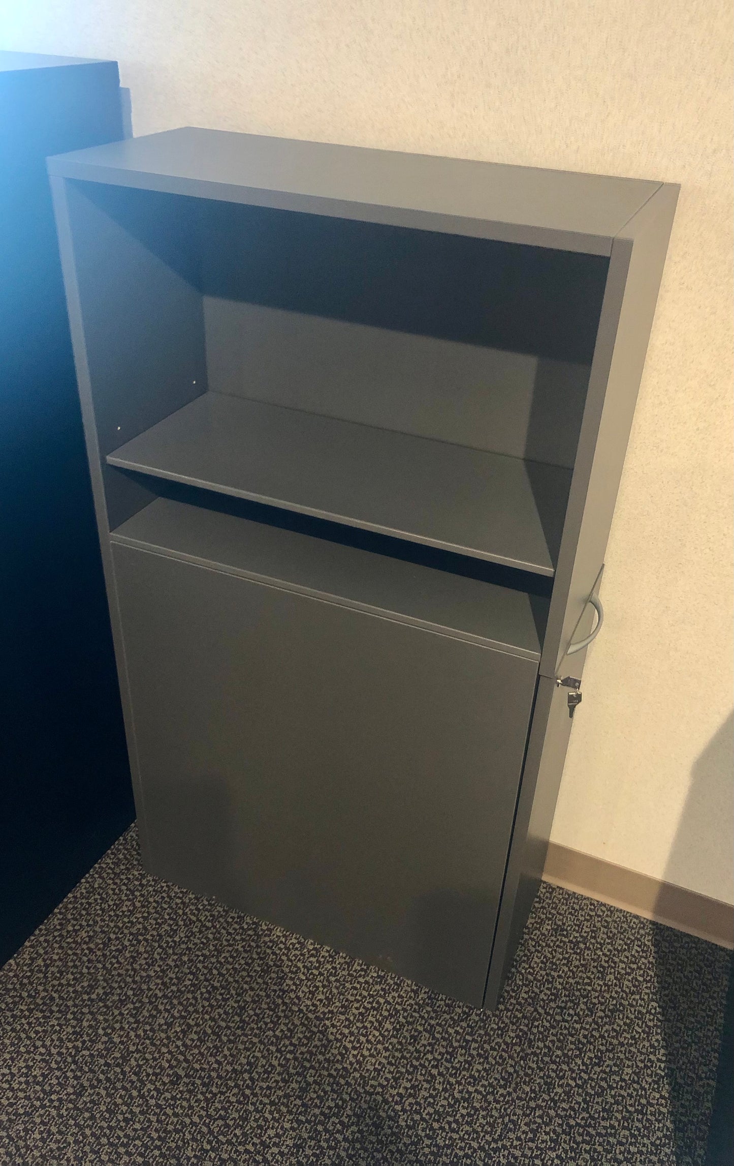 Used Allsteel Storage Unit - Brownstone Laminate