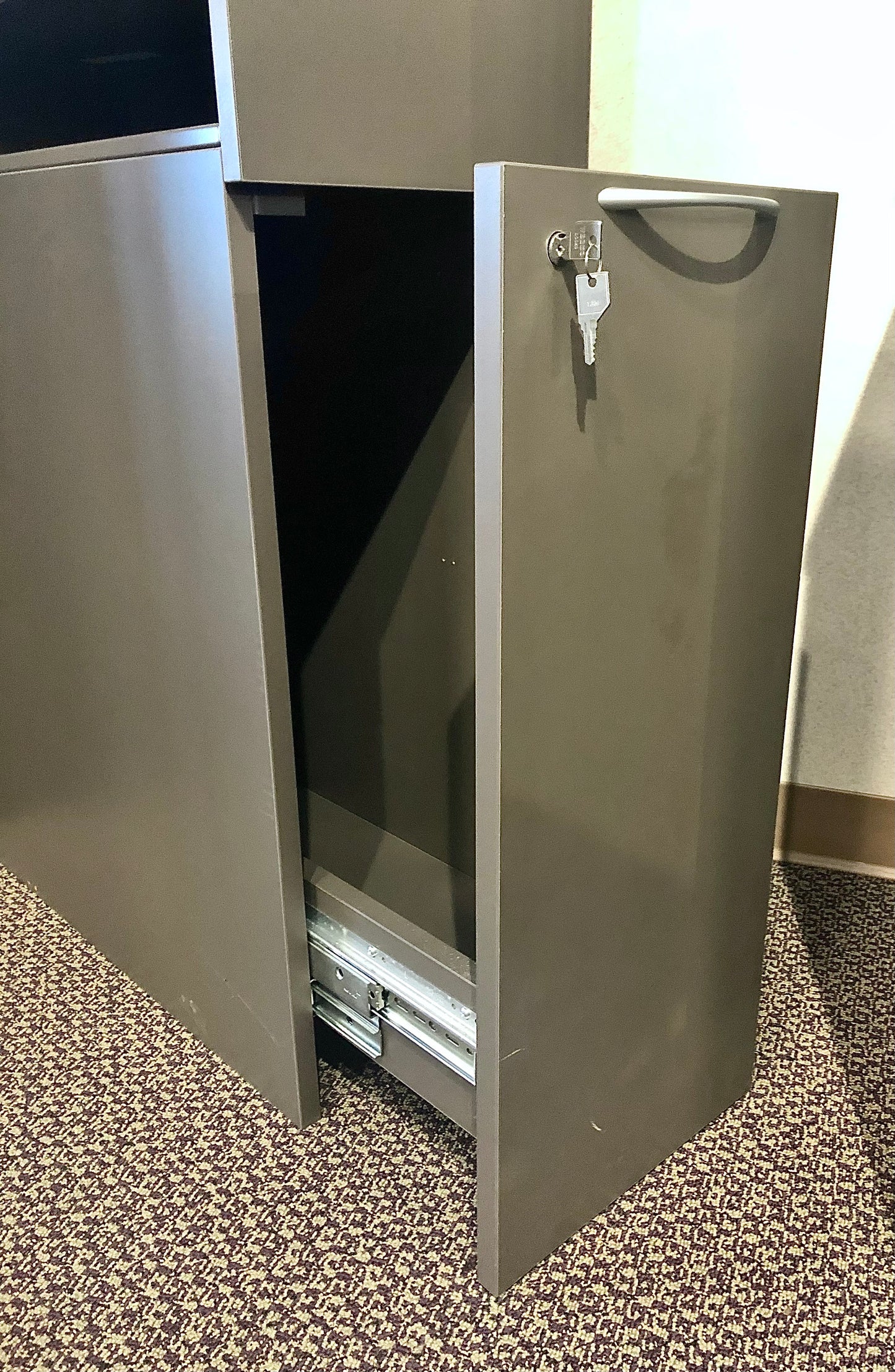 Used Allsteel Storage Unit - Brownstone Laminate