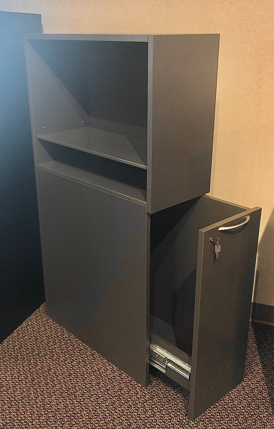 Used Allsteel Storage Unit - Brownstone Laminate