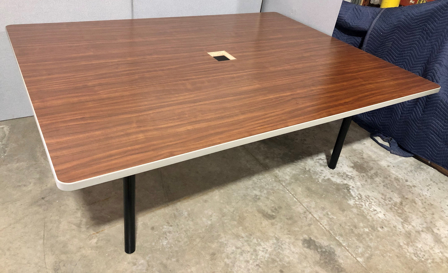 Used 80"Wx60"D Dark Oak Laminate Conference Table